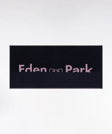 Drap de plage en coton éponge marine jacquard Eden Park rose