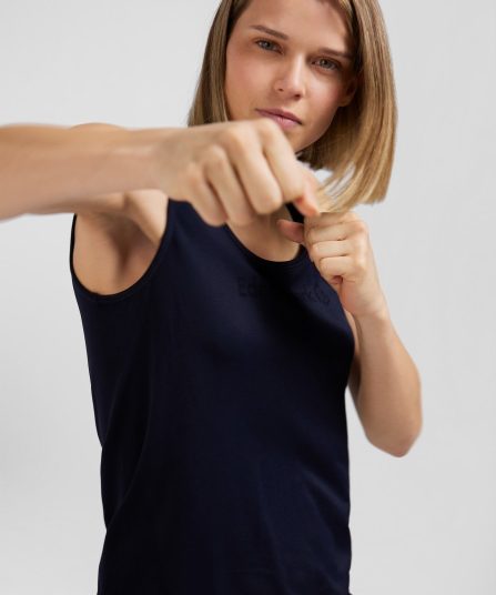 Débardeur de sport bleu marine