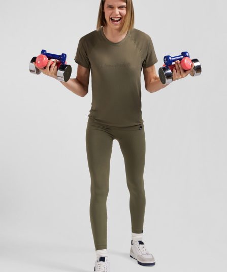 Jogging de sport stretch kaki