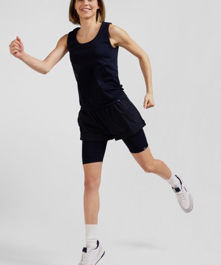 Cycliste de sport stretch bleu marine