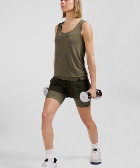 Cycliste de sport stretch kaki