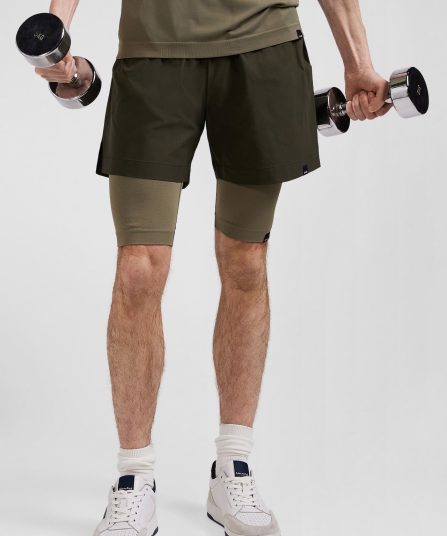 Cycliste de sport stretch kaki