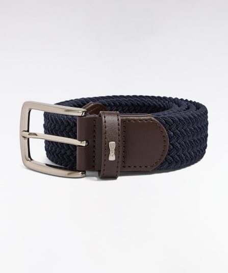 Ceinture textile élastiquée marine
