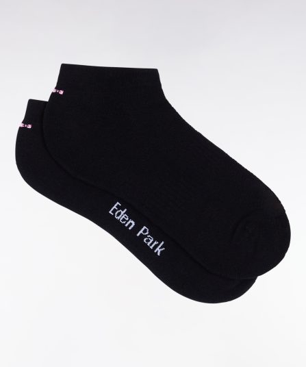 Chaussettes basses en coton stretch mélangé noires