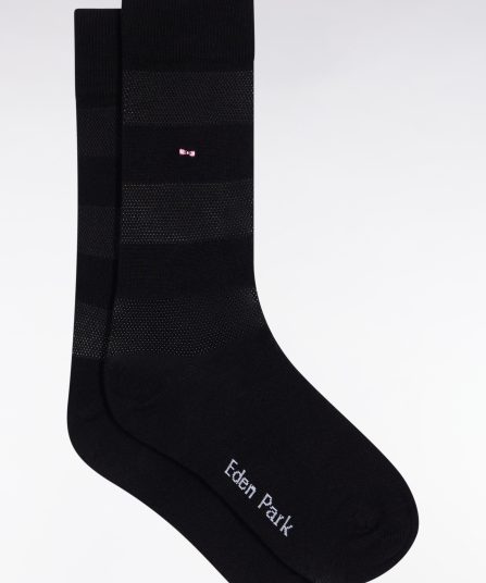 Chaussettes en coton stretch mélangé noires