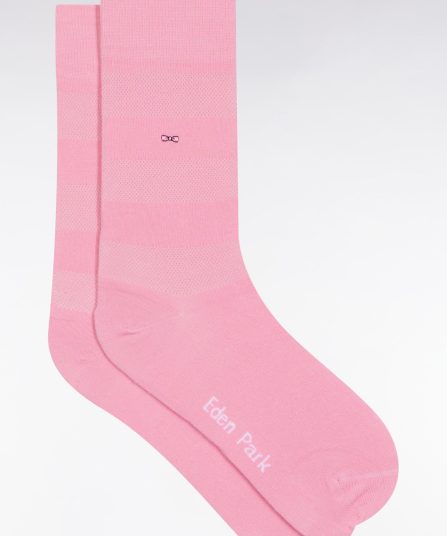 Chaussettes en coton stretch mélangé roses