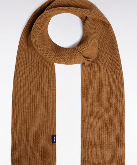 Écharpe en coton mélangé camel
