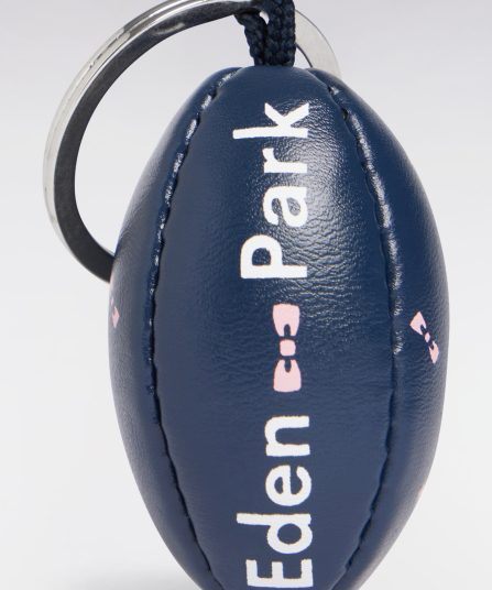 Porte-clés ballon de rugby marine