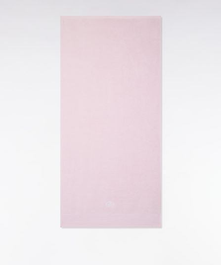 Drap de bain en coton éponge rose