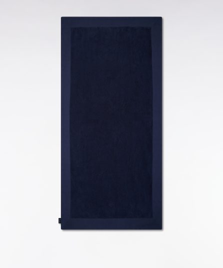 Serviette de bain en coton éponge marine