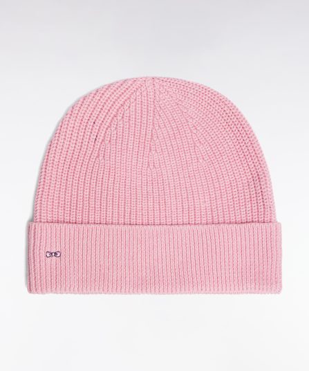 Bonnet en coton rose