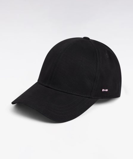 Casquette en piqué coton noire