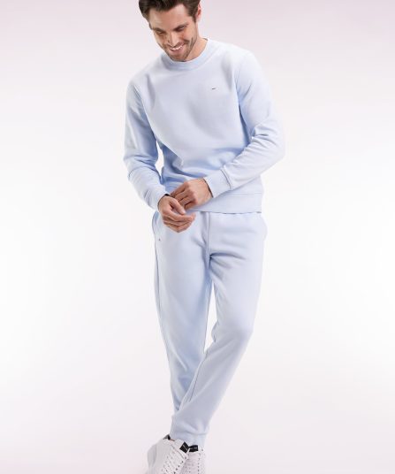Jogging en molleton gratté ciel coupe droite