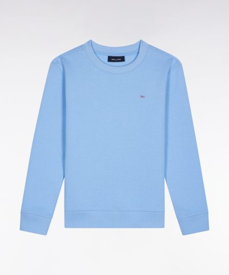 Sweatshirt en molleton coton ciel