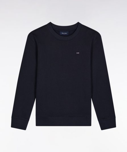 Sweatshirt en molleton coton marine