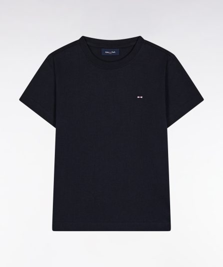 T-shirt manches courtes à col rond marine