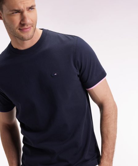 T-shirt XV de France à manches courtes marine