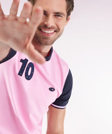 T-shirt à manches courtes en coton gris