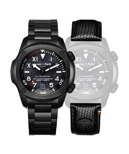 Montre à quartz Chronograph Noire