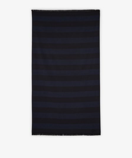 Fouta rayé bleu marine