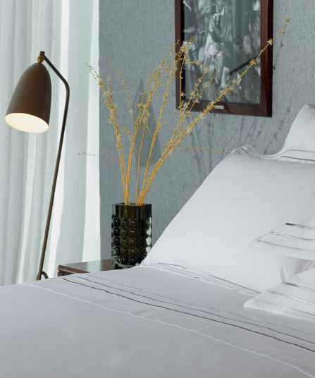 Housse de couette blanc et argenté - Avec toi et les bleus