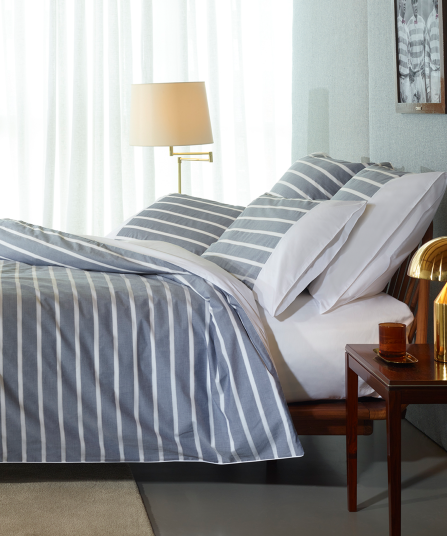 Housse de couette à rayures - Mi-temps de rêve