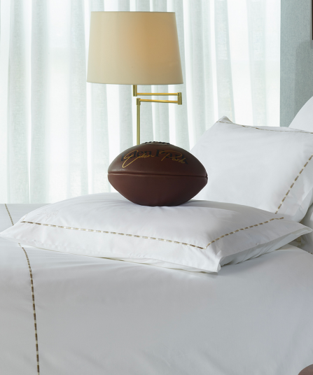 2 taies d'oreiller rectangulaires blanc et beige - Décrochons la lune