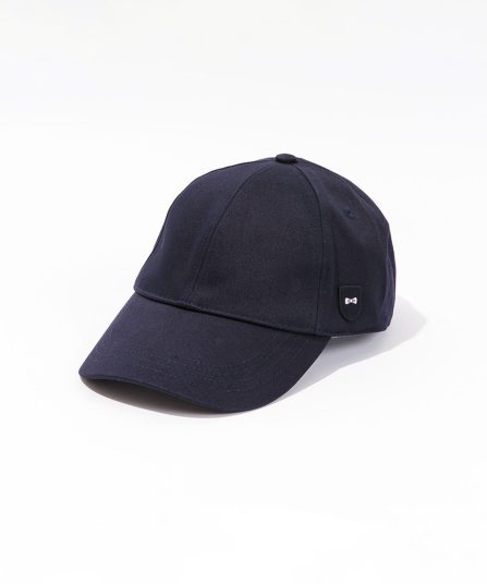 Casquette bleu marine unie en coton