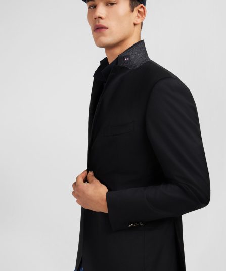 Blazer noir slim fit 100 % laine