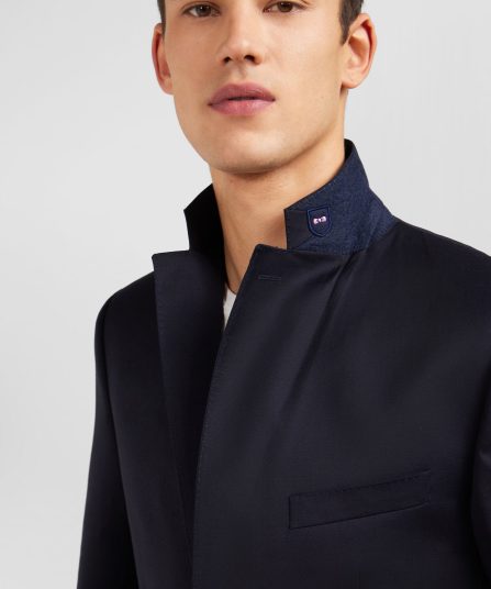 Blazer bleu marine 100 % laine