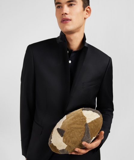 Blazer noir 100 % laine