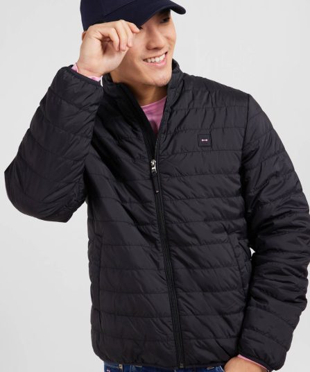 Doudoune légère à manches longues noir