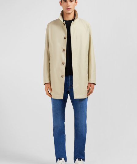 Imperméable uni beige