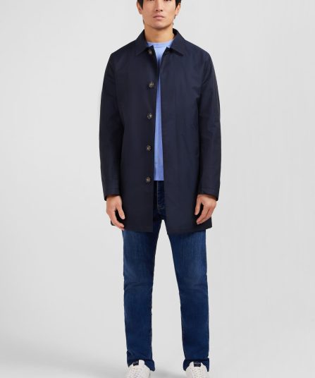 Imperméable uni bleu marine