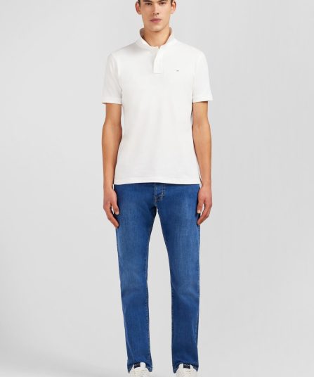 Jean bleu en coton stretch